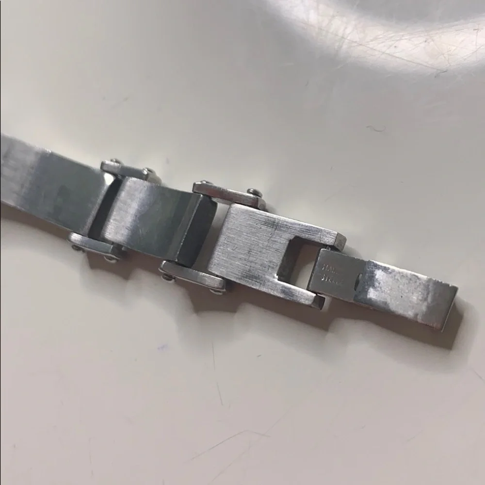 Vintage Stainless steal link screw men’s bracelet